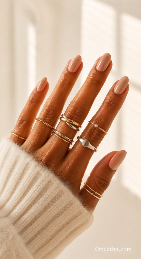 Clean girl nail designs by Oneatha