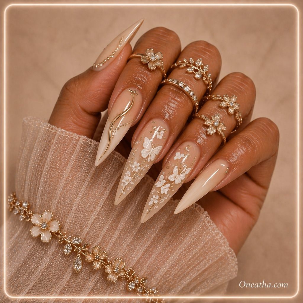 Butterfly Nails By Oneatha.