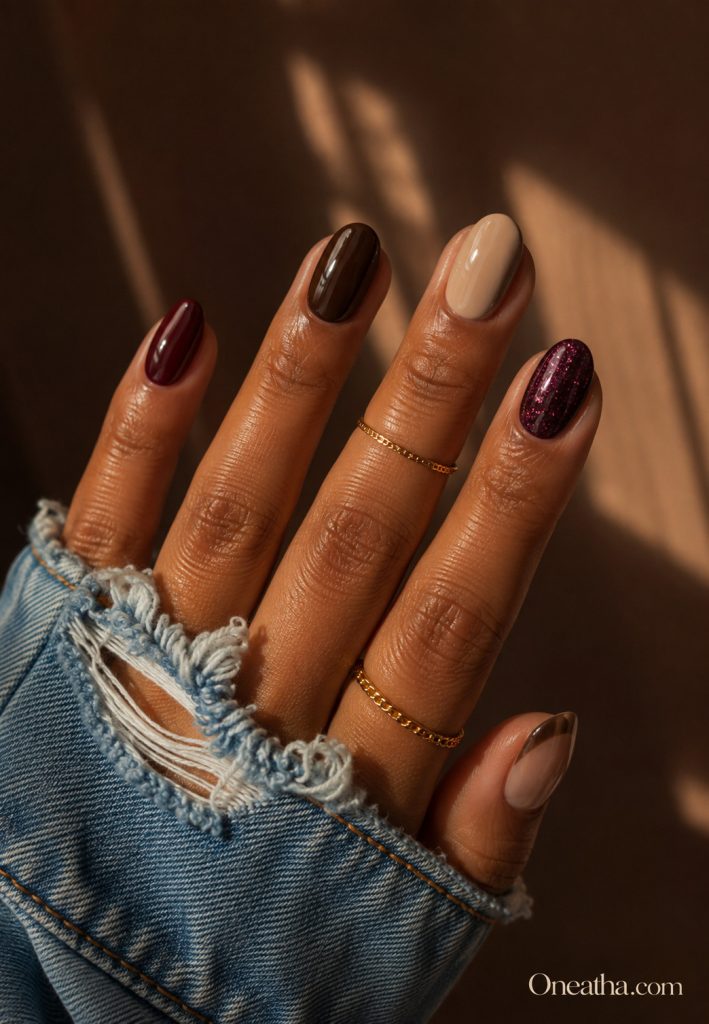 Fall nails by Oneatha