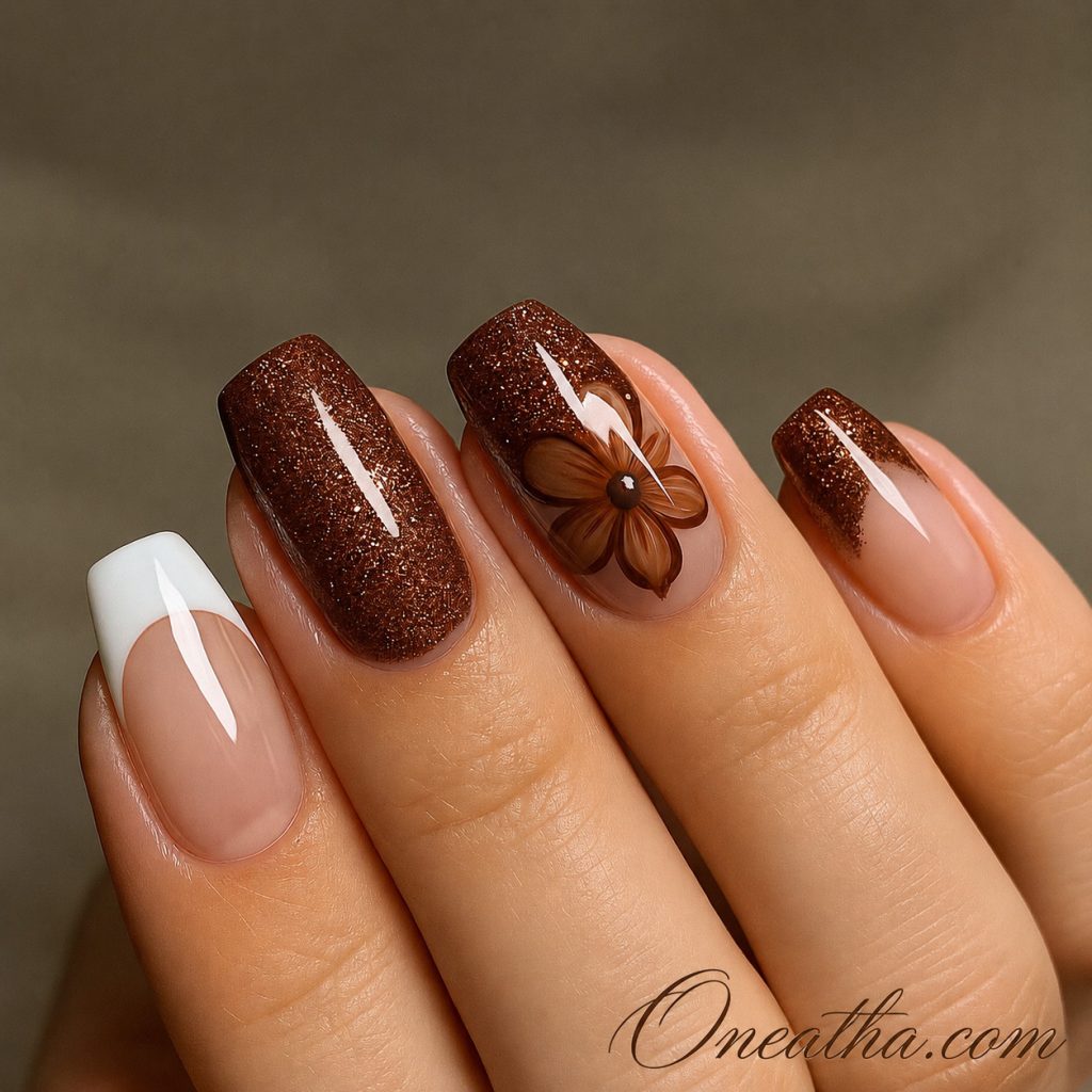 Brown Nails By Oneatha.