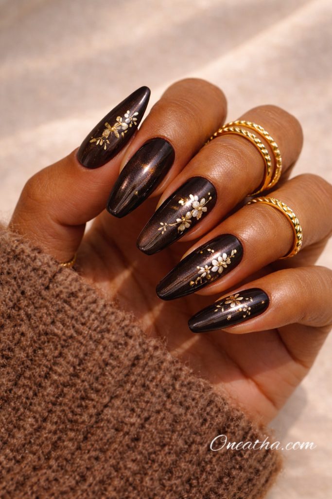 Dark Brown Nails By Oneatha.
