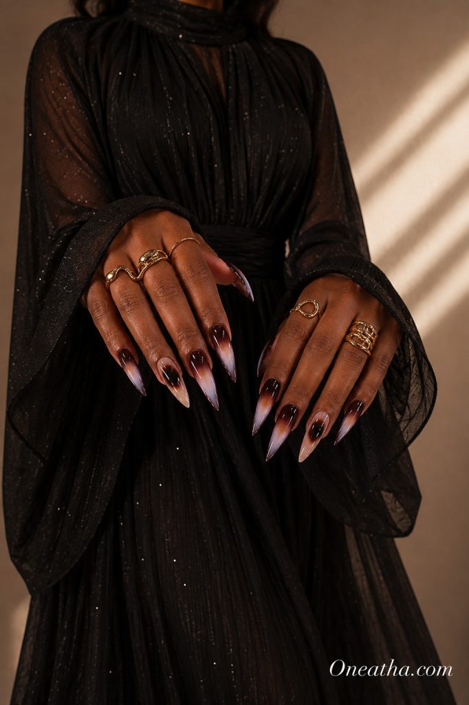 Glossy Aura Nails By Oneatha