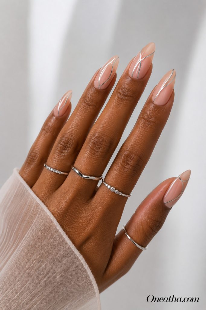 Wedding nail designs by Oneatha.